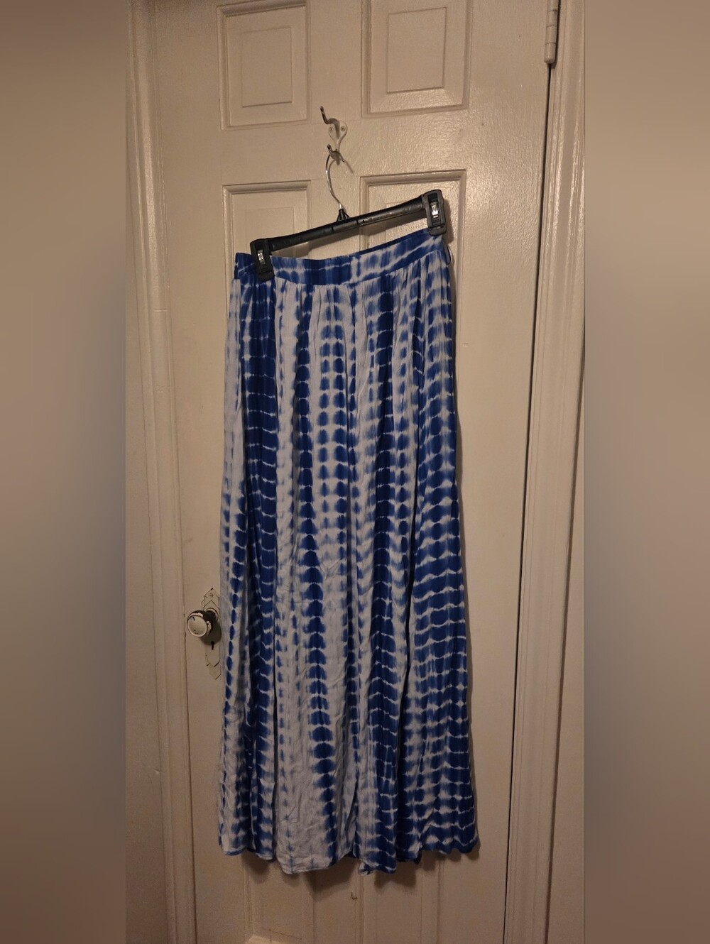 Fadhikn Nova Blue Tie-Dye Maxi Skirt - Classic Women’s Skirt Size Small